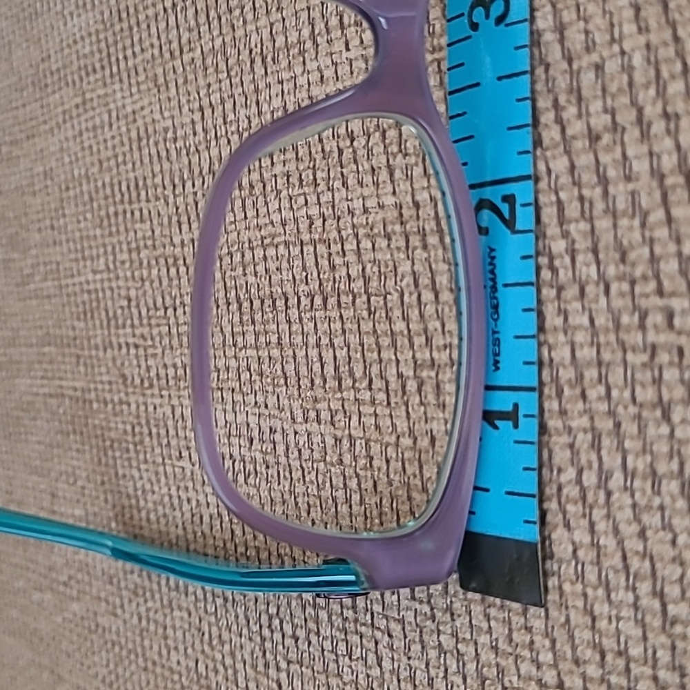 GUCCI TRANSLUCENT TEAL LAVENDER EYEGLASS FRAME - Picture 12 of 14
